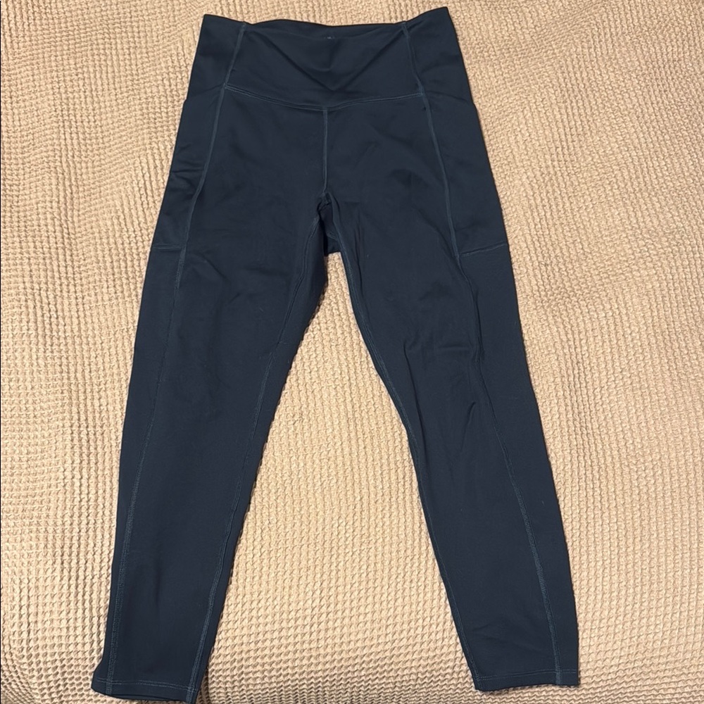 Girlfriend Collective Navy Pocket Leggings